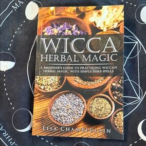 Wicca Herbal Magic Book by Lisa Chamberlain - Brown Cover